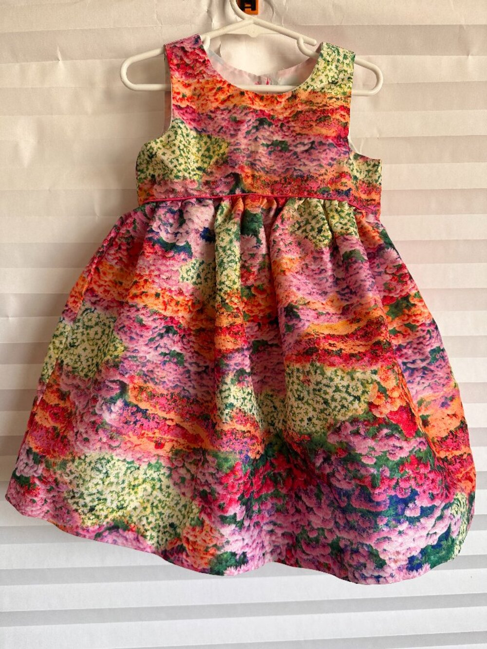 Marmellata Toddler Girls Size 4T Bright Floral Print Sleeveless Party Dress